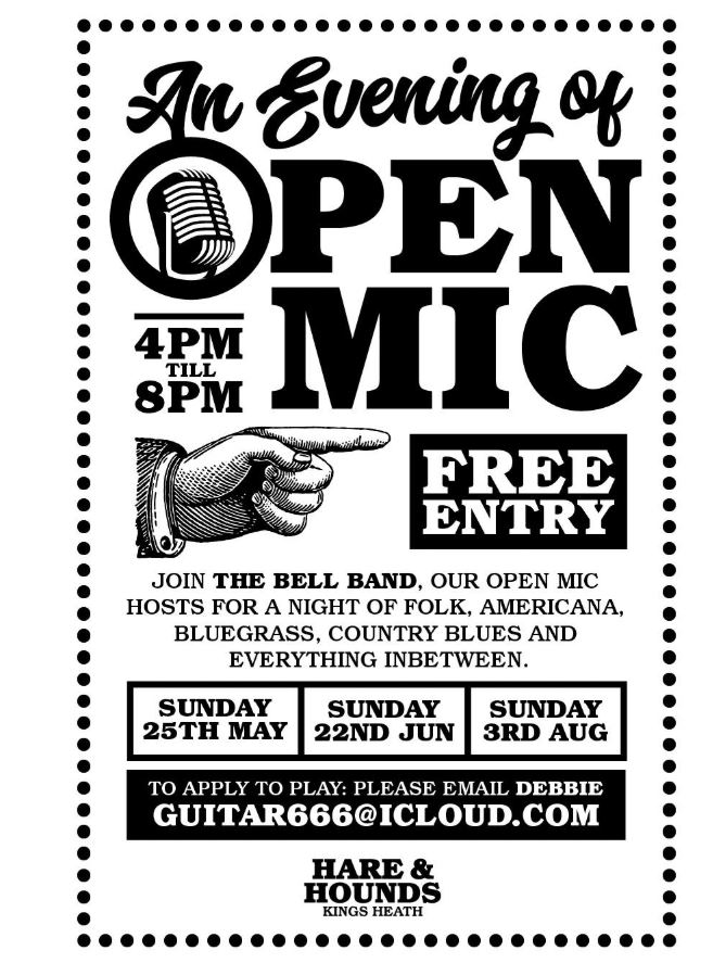 Open Mic at the Hare and Hounds