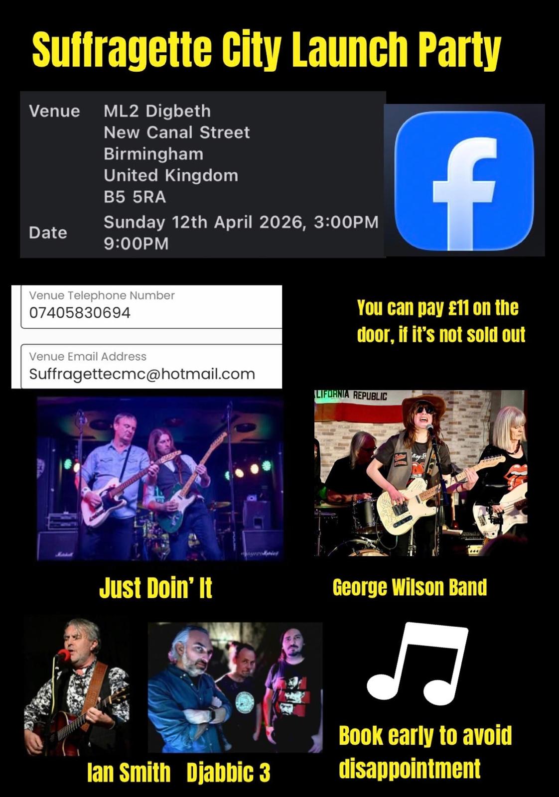 Suffragette City Launch Party